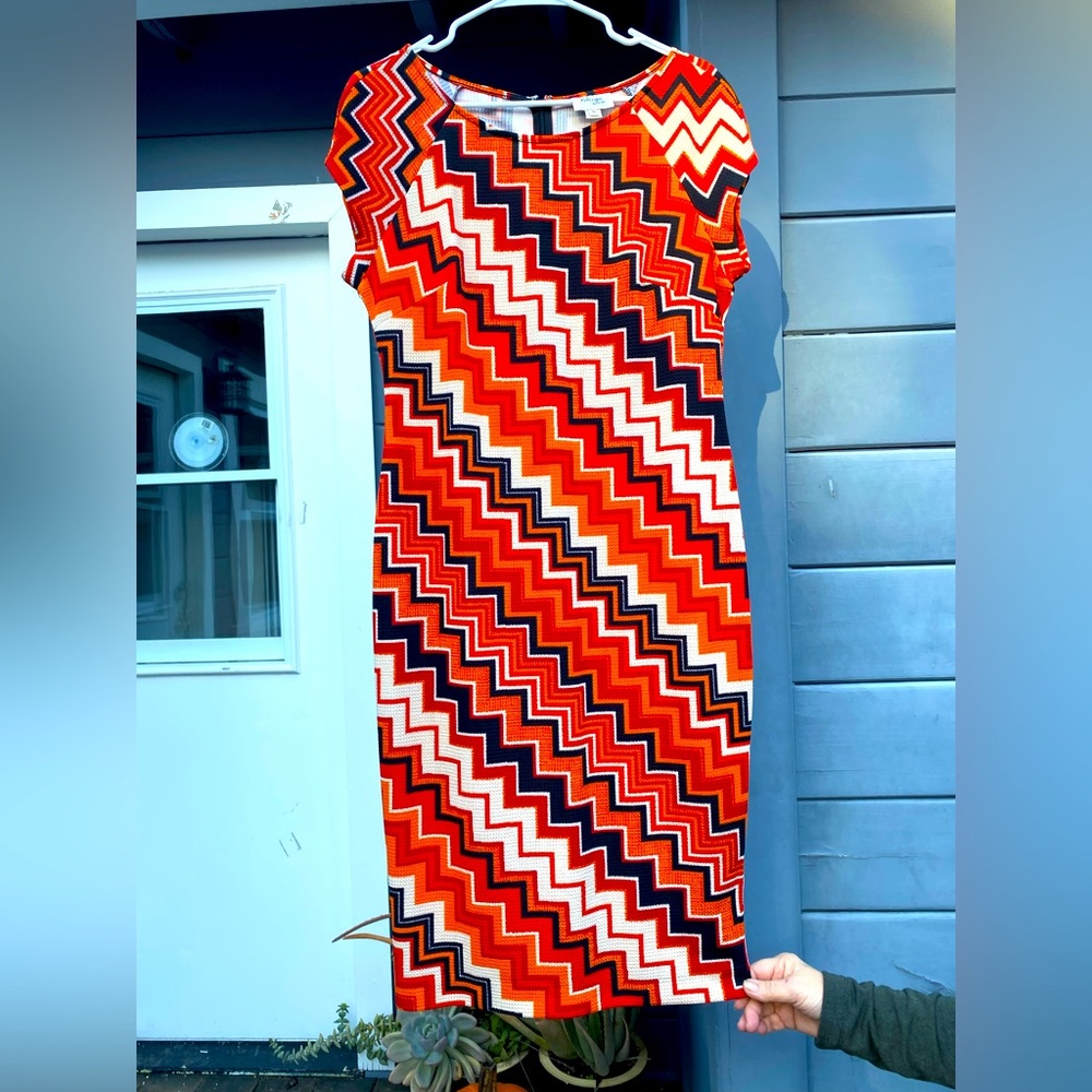 Beige by eci .. Fun Retro Dress size 10